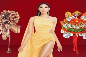 Chiêm ngưỡng những bộ Quốc phục độc đáo của Hoàng Thùy tại Miss Universe 2019