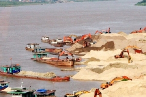 Hà Nội: Kiên quyết xóa bỏ các bến bãi tập kết cát, sỏi trái phép trên địa bàn