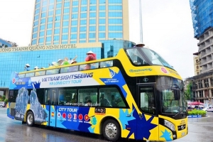 Khám phá Hạ Long bằng xe buýt 2 tầng