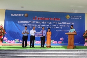 Tập đoàn Bảo Việt đồng hành cùng thế hệ trẻ Việt Nam, xây dựng trường học tại Quảng Trị