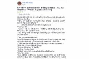 Đà Nẵng: Cảnh báo rao bán đất nền trên facebook