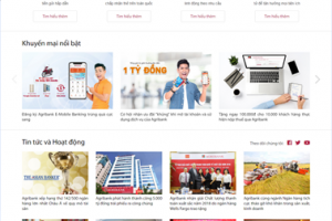 Agribank ra mắt website giao diện mới