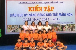 Trường MN Thạch Đà A: Thực hiện tốt chuyên đề xây dựng môi trường lớp học lấy trẻ làm trung tâm