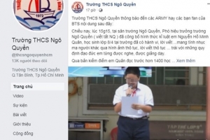 Vụ nam sinh bị kỷ luật vì xúc phạm nhóm BTS: Bộ GD&ĐT lên tiếng