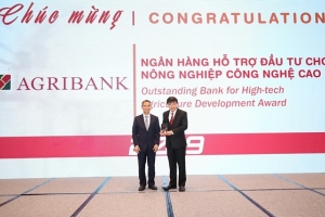Agribank được vinh danh 2 giải thưởng Ngân hàng Việt Nam tiêu biểu 2019