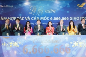 SeABank và VNPost kỷ niệm 4 năm hợp tác, cán mốc 6.666.666 giao dịch