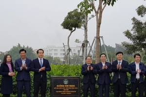 Vĩnh Phúc: Gắn biển các công trình chào mừng kỷ niệm 120 năm đô thị Vĩnh Yên