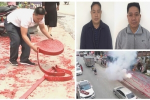 Hà Nội: Khởi tố bị can hai đối tượng trong vụ đốt pháo tại Sóc Sơn