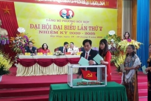 Đại hội Đại biểu Đảng bộ phường Hội Hợp (Vĩnh Phúc): Dân chủ-Trí tuệ- Đoàn kết- Đổi mới