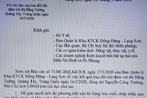 Lạng Sơn: Thông quan hàng hóa XNK cặp cửa khẩu Na Hình - Kéo Ái và Pò Nhùng - Dầu Ái từ ngày mai