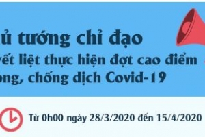 Từ 28/3, toàn dân thực hiện cao điểm chống dịch Covid-19 như thế nào?
