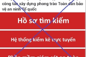 Giả mạo Cổng TTĐT Bộ Công an để thu thập thông tin cá nhân