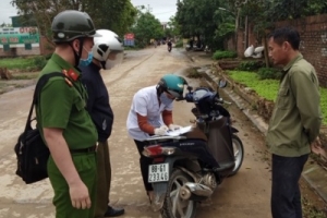 Công an huyện Bình Xuyên (Vĩnh Phúc): Xử phạt cơ sở kinh doanh, người dân không chấp hành phòng chống dịch Covid-19
