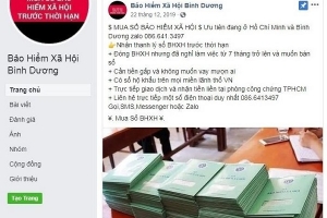 Cảnh báo tình trạng mạo danh cơ quan BHXH để rao mua sổ bảo hiểm
