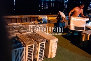 An Giang: Bắt giữ thuyền máy chở hơn 30 tấn hàng điện tử nhập lậu từ Campuchia về Việt Nam