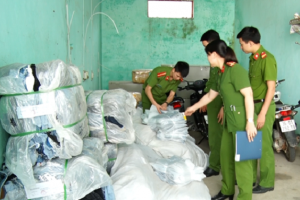 Thanh Hóa: Bắt giữ hàng nghìn sản phẩm may mặc không rõ nguồn gốc
