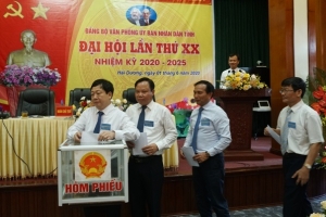 Đại hội Đảng bộ văn phòng UBND tỉnh Hải Dương nhiệm kỳ 2020-2025