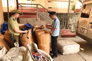 Lạng Sơn: Tạm giữ lô hàng hóa có dấu hiệu nhập lậu