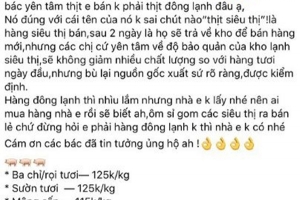 Mù mờ nguồn gốc "thịt siêu thị" giá siêu rẻ bán trên mạng xã hội