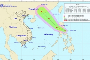 Áp thấp nhiệt đới mạnh lên thành bão trong 2 -3 ngày tới