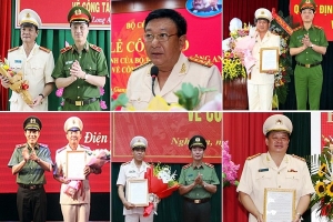 Danh sách 9 đại tá được bổ nhiệm làm giám đốc công an các tỉnh thành tuần qua