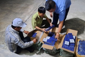 Lực lượng chức năng Bình Định tạm giữ gần 1.000 bao thuốc lá điếu ngoại nhập lậu