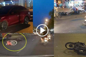 Đã bắt được tài xế xe Mazda tông hàng loạt xe máy rồi bỏ chạy ở Hà Nội