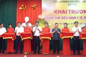 Phú Thọ: Khai trương Trung tâm điều hành y tế thông minh
