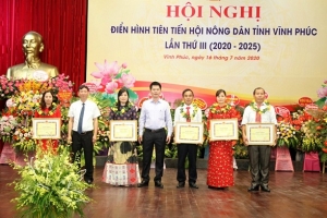 Hội Nông dân tỉnh Vĩnh Phúc tổ chức Hội nghị điển hình tiên tiến lần thứ III (2020 - 2025)