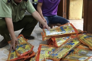 Hà Giang: Thu giữ gần 1.500 thẻ hương trầm có dấu hiệu giả mạo nhãn hiệu hương Thu Hiền