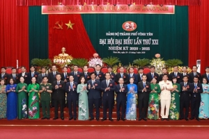 Vĩnh Phúc: Ông Phạm Hoàng Anh tái đắc cử Bí thư Thành ủy Vĩnh Yên