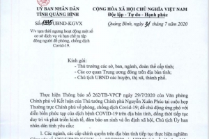 Quảng Bình: Tạm dừng các hoạt động dịch vụ massage, quán bar, karaoke, vũ trường