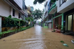 Quảng Ninh: Bão số 2 gây mưa ngập một số tuyến phố trên địa bàn