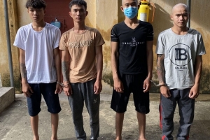 Thanh Hóa: Bắt quả tang 4 thuyền viên tổ chức sử dụng ma túy