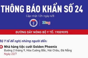 Bộ Y tế ra thông báo khẩn tìm người từng đến 3 trung tâm tiệc cưới ở Đà Nẵng