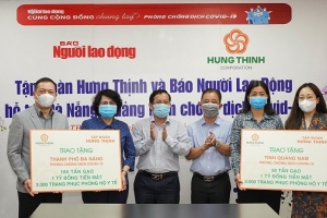 Tập đoàn Hưng Thịnh chung tay cùng tỉnh Quảng Nam, Đà Nẵng đẩy lùi dịch Covid-19