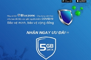 Chung tay đẩy lùi Covid - MobiFone tặng 5GB miễn phí khi cài đặt ứng dụng Bluezone