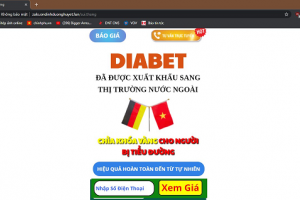 Cẩn trọng với thông tin quảng cáo sản phẩm Viên sủi DiaBe trên một số website