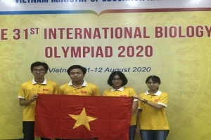 Bốn học sinh Việt Nam đoạt giải tại Olympic Sinh học quốc tế