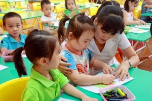 Trường mầm non tổ chức bán trú từ ngày 7/9