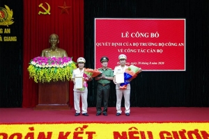 Hà Giang: Công bố quyết định bổ nhiệm các Phó Giám đốc Công an tỉnh