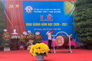 Trường THPT Tam Dương (Vĩnh Phúc): Khai giảng năm học mới với phương châm “Tự giác, Tự chủ và Sáng tạo”