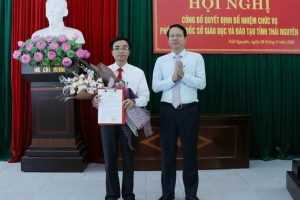 Thái Nguyên: Công bố quyết định bổ nhiệm Phó Giám đốc Sở Giáo dục và Đào tạo