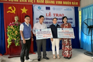 UN Women và FAO hỗ trợ 3 tỷ đồng cho các gia đình khó khăn do Covid-19 và hạn hán ở Cà Mau