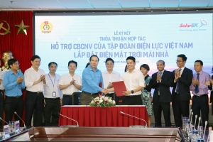 Ký kết thỏa thuận hợp tác hỗ trợ lắp đặt điện mặt trời mái nhà