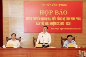 Vĩnh Phúc: Sẵn sàng tổ chức Đại hội Đảng bộ tỉnh lần thứ XVII, nhiệm kỳ 2020 – 2025