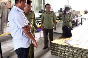 Phát hiện gần 10.000 thanh khung trần nhà bằng kim loại xâm phạm quyền đối với nhãn hiệu được bảo hộ tại Việt Nam