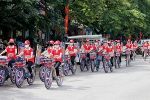 Đạp xe diễu hành hưởng ứng Tháng Phòng chống cháy nổ 2020