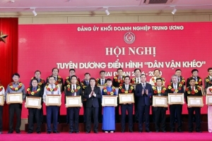 Đảng bộ Tổng công ty Khí Việt Nam được tuyên dương điển hình “Dân vận khéo”
