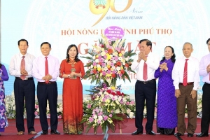 Phú Thọ: Gặp mặt kỷ niệm 90 năm ngày thành lập Hội nông dân Việt Nam